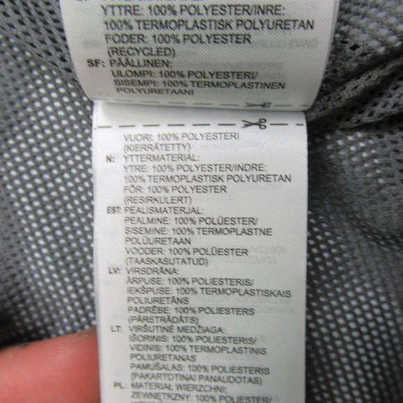 Adidas LMU Lions Rain Jacket Mens XL Gray Hooded Full Zip Wind Light Pack Vented - Picture 10 of 15